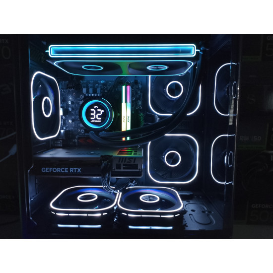 Игровой ПК MSI PRO/i5-14400F/RTX 5060 (8 GB)/16 GB DDR4/SSD - 512 GB (M2)