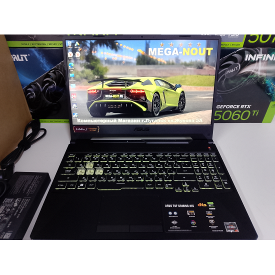 Игровой Ноутбук ASUS TUF GAMING A15/Ryzen 7 7445HS/RTX 3050/16 GB DDR4/SSD - 512 GB (M2)
