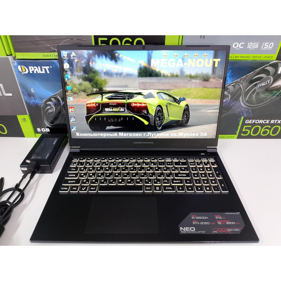 Игровой Ноутбук ARDOR GAMING NEO 15/i5-12600H/RTX 2050/16 GB DDR4/SSD - 512 GB (M2)