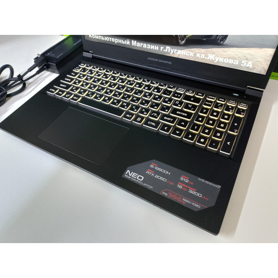 Игровой Ноутбук ARDOR GAMING NEO 15/i5-12600H/RTX 2050/16 GB DDR4/SSD - 512 GB (M2)