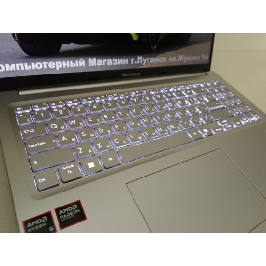 Ноутбук ASUS VivoBook 16M/5.6 IPS FHD 1920x1080/AMD Ryzen 5 150/AMD Radeon Graphics/16 GB DDR5/SSD-512 GB (M2)