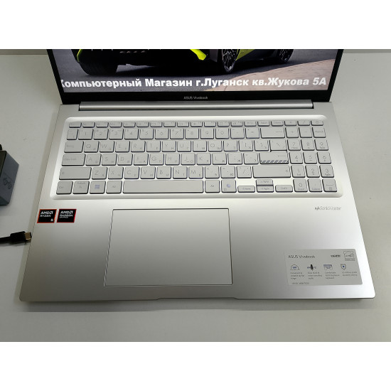 Ноутбук ASUS VivoBook 16M/5.6 IPS FHD 1920x1080/AMD Ryzen 5 150/AMD Radeon Graphics/16 GB DDR5/SSD-512 GB (M2)