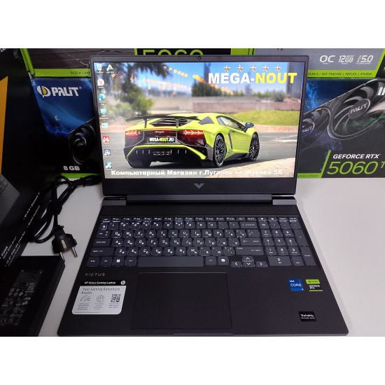 Игровой Ноутбук HP Victus 15 FA/i5-13420H/RTX 4050/16 GB DDR4/SSD - 512 GB (M2)