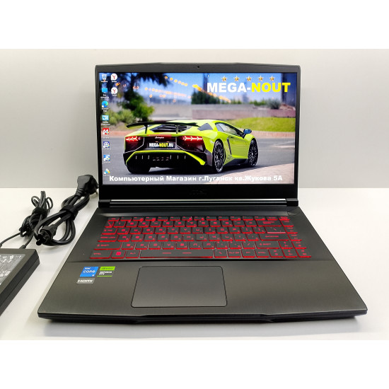 Игровой Ноутбук MSI Thin/ i5-12450H/RTX 3050/16GB DDR4/SSD-512GB
