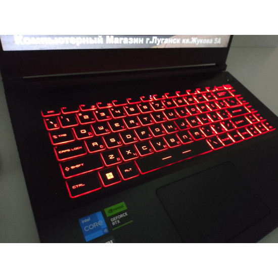 Игровой Ноутбук MSI Thin/ i5-12450H/RTX 3050/16GB DDR4/SSD-512GB