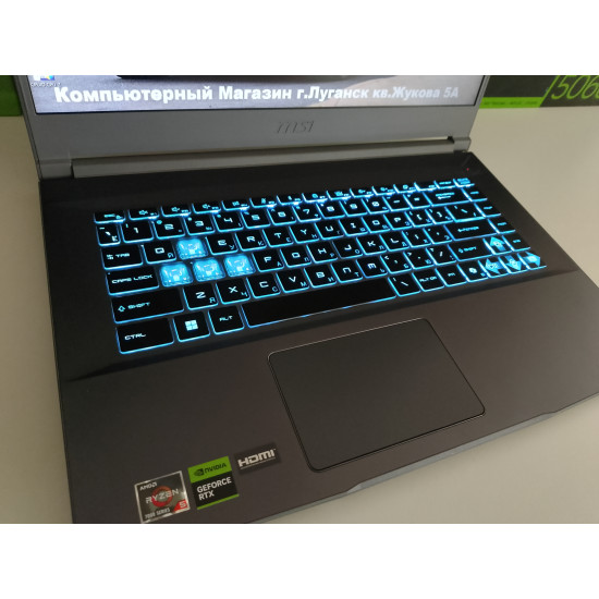 Игровой Ноутбук MSI Thin A15/Ryzen 5 7535HS/RTX 3050/16 GB DDR5/SSD - 1 TB (M2)