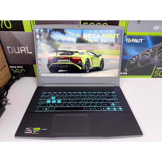 Игровой Ноутбук MSI Thin A15/Ryzen 5 7535HS/RTX 3050/16 GB DDR5/SSD - 1 TB (M2)