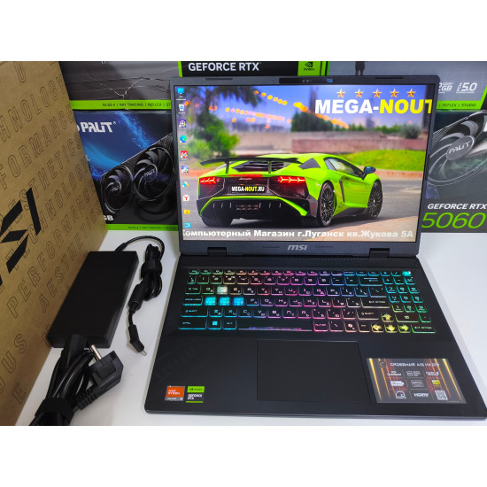 Игровой ноутбук MSI CROSSHAIR A16 HX 2K/16" IPS WQXGA 2560x1600 240HZ/Ryzen 9 7945HX/NVIDIA GeForce RTX 5070 (8GB)/16 GB DDR5/SSD 1 TB (M2)