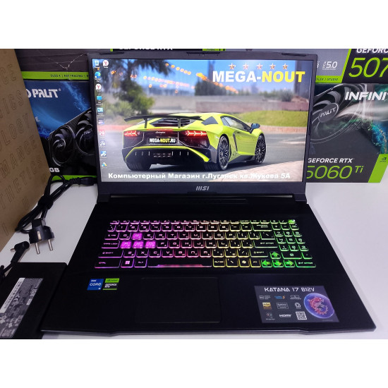 Игровой Ноутбук MSI Katana 17 B12V/i5-12450H/RTX 4050/16 GB DDR5/SSD - 1 TB