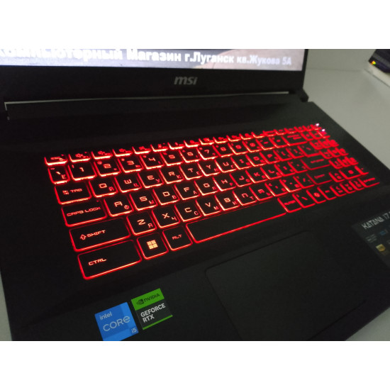 Игровой Ноутбук MSI Katana 17 B12U/i5-12450H/RTX 3050/16 GB DDR5/SSD-512 GB (M2)