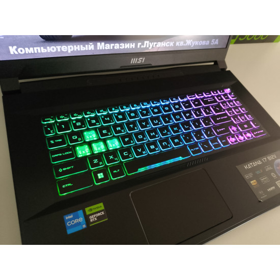 Игровой Ноутбук MSI Katana B12V/i5-12450H/RTX 4060/16 GB DDR5/SSD - 512 GB (M2)
