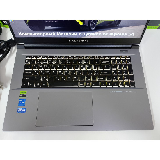 ИГровой Ноутбук Machenike L17 Pulsar/i5-12450H/RTX 4050/16 GB DDR5/SSD - 512 GB (M2)