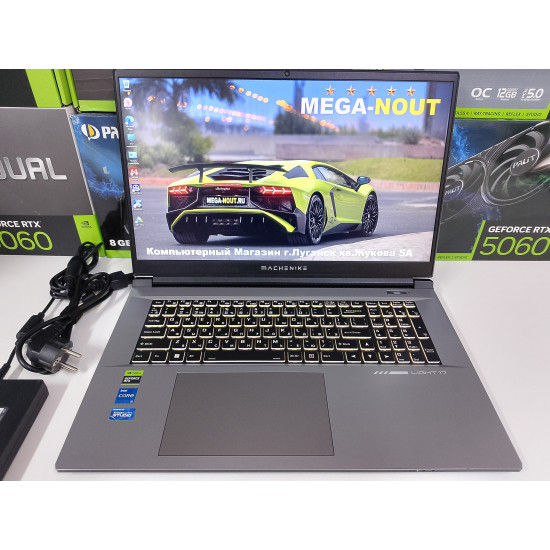 ИГровой Ноутбук Machenike L17 Pulsar/i5-12450H/RTX 4050/16 GB DDR5/SSD - 512 GB (M2)