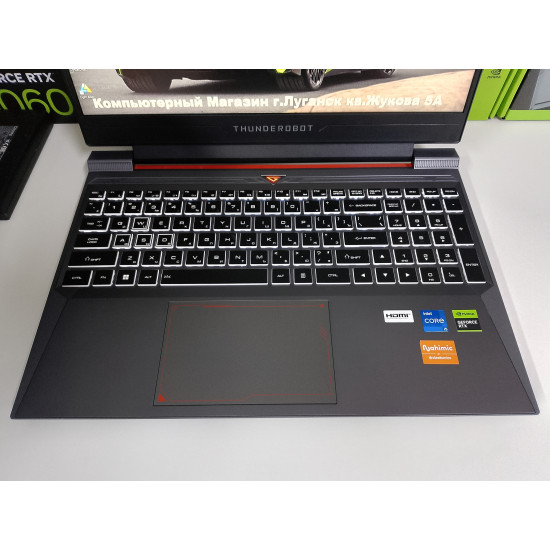 Игровой Ноутбук Thunderobot Wild Hunter G2 PRO/i5-12450H/RTX 4050/16 GB DDR4/SSD - 512 GB (M2)