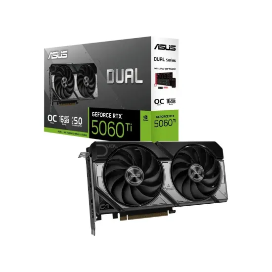 Видеокарта ASUS DUAL GeForce RTX 5060 Ti OC 16GB