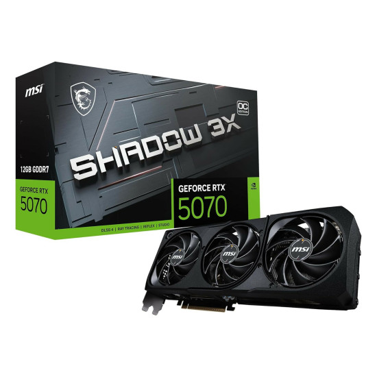 Видеокарта MSI GeForce RTX 5070 12GB SHADOW 3X OC 