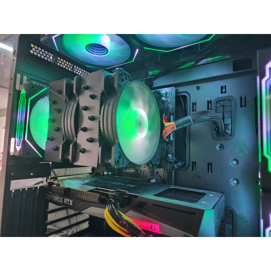 Игровой ПК COUGAR/Ryzen 5 5500/A520M K V2/RTX 3060 (12 GB)/16 GB DDR4/SSD - 512 GB (SATA)