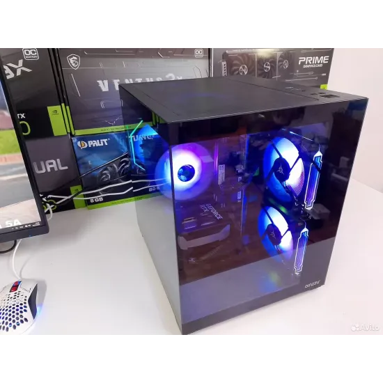 Игровой ПК MSI PRO/Ryzen 5 5500/RTX 5050 (8 GB)/16 GB DDR4/SSD - 512 GB (M2)