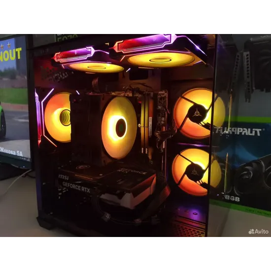 Игровой ПК MSI PRO/Ryzen 5 5500/RTX 5050 (8 GB)/16 GB DDR4/SSD - 512 GB (M2)