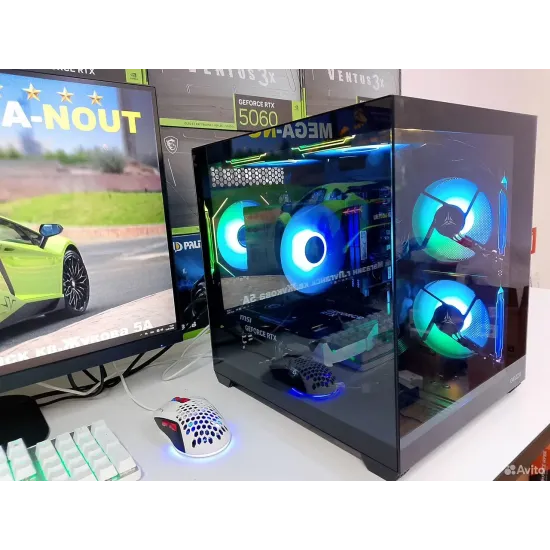 Игровой ПК MSI PRO/Ryzen 5 5500/RTX 5050 (8 GB)/16 GB DDR4/SSD - 512 GB (M2)