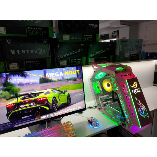 Игровой компьютер ASUS ROG/Ryzen 5 7500F/RTX 5050 8 GB/16 GB/SSD 512GB(M2)