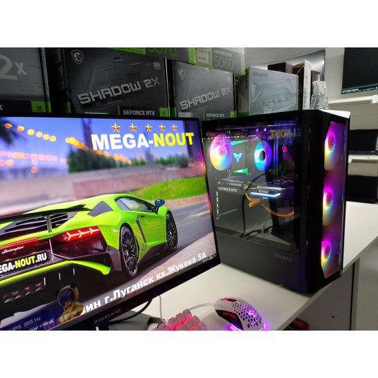 Игровой компьютер Zalman/Ryzen 5 5600/RTX 4060 8GB/32GB/ SSD  512GB(M2)