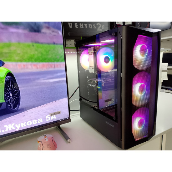 Игровой ПК Zalman/Ryzen 5 3600/A520M-A PRO/RTX 3060 (12 GB)/16 GB DDR4/SSD 256GB (M2)