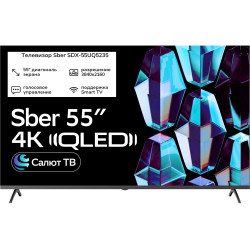 Телевизор Sber 55"  QLED, 4K  SDX-55UQ5235 WiFi (139 см)